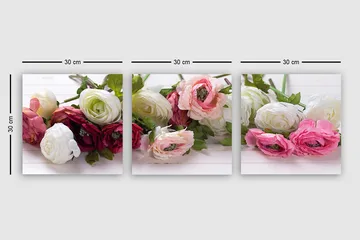 Decorative Canvas Painting (3 Pieces) 30x30 - Inredning - Tavlor & posters - Canvastavla