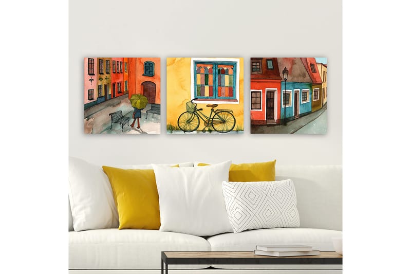 Decorative Canvas Painting (3 Pieces) 30x30