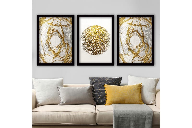 Decorative Framed Painting (3 Pieces) 35x45