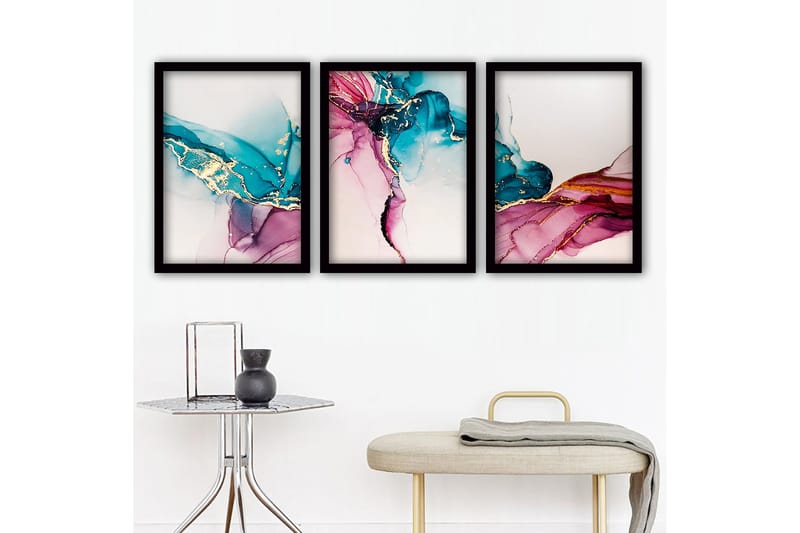 Decorative Framed Painting (3 Pieces) 35x45