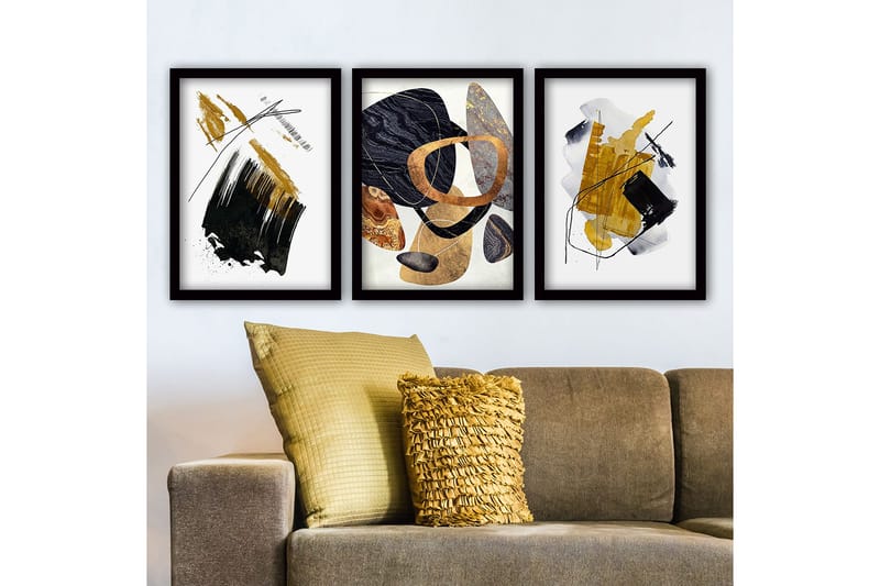 Decorative Framed Painting (3 Pieces) 35x45