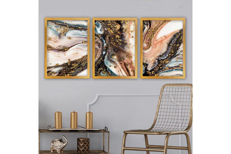 Decorative Framed Painting (3 Pieces) 35x45