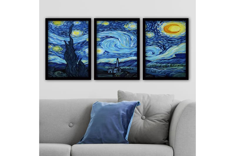 Decorative Framed Painting (3 Pieces) 35x45