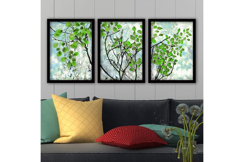 Decorative Framed Painting (3 Pieces) 35x45