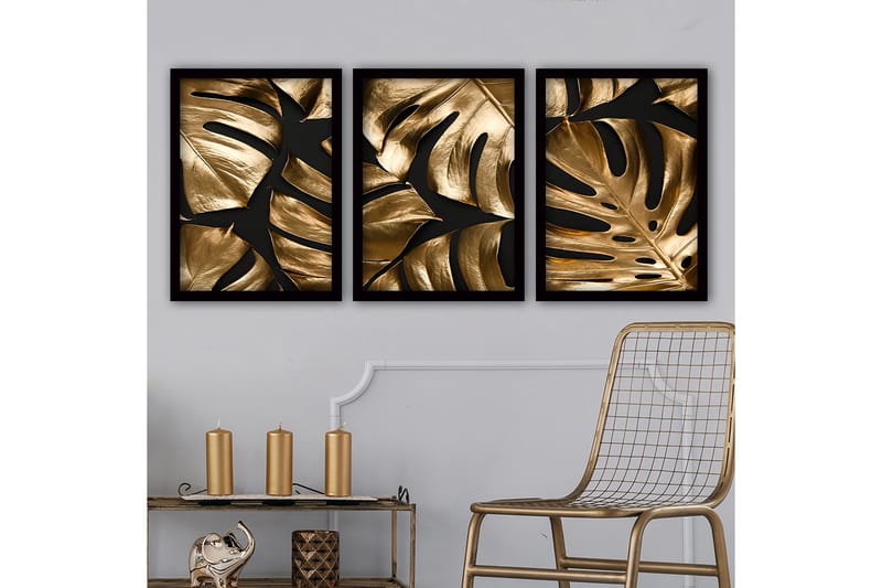 Decorative Framed Painting (3 Pieces) 35x45