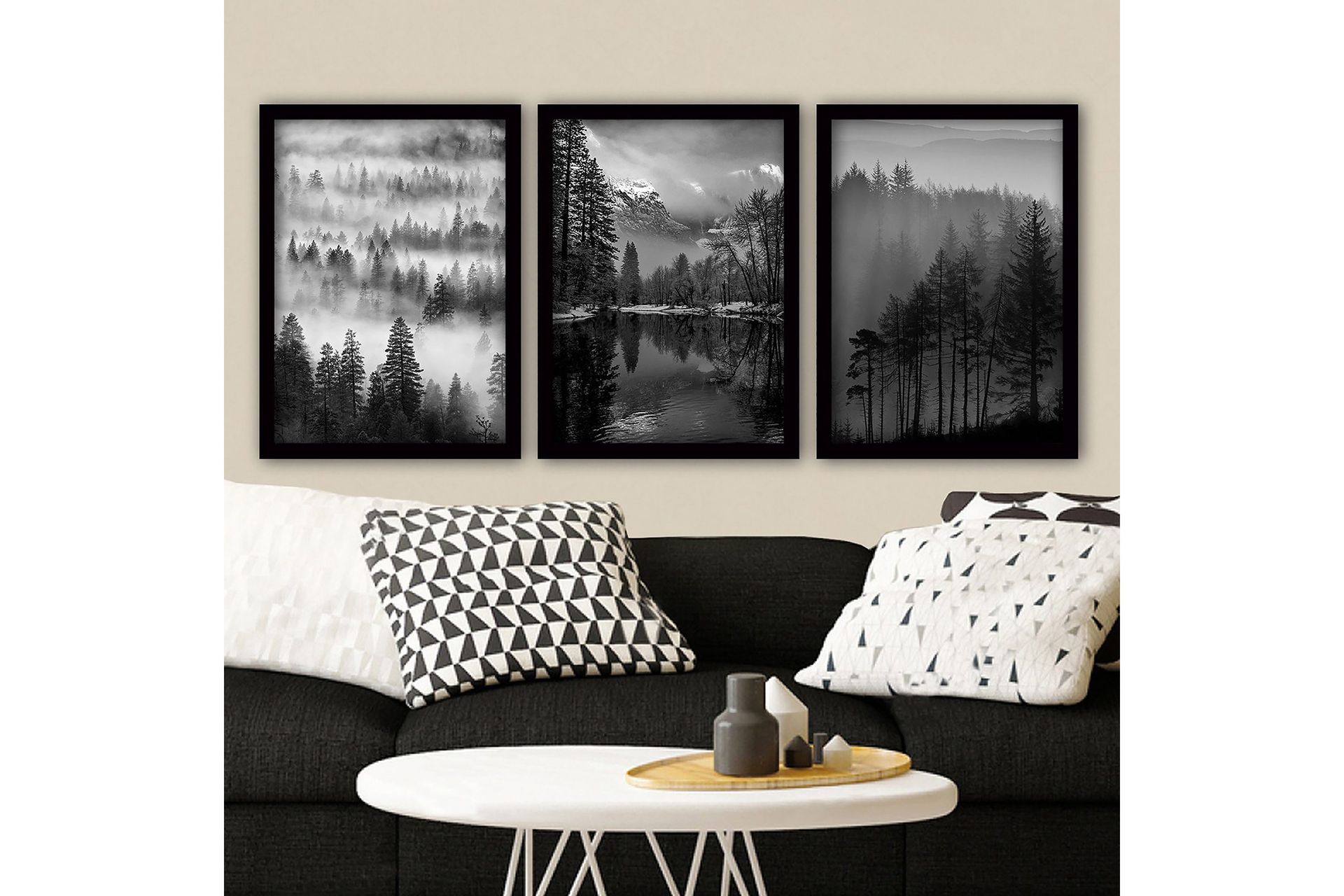 Decorative Framed Painting (3 Pieces) 35x45 -