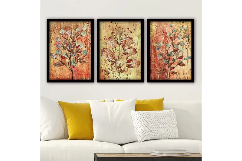Decorative Framed Painting (3 Pieces) 35x45