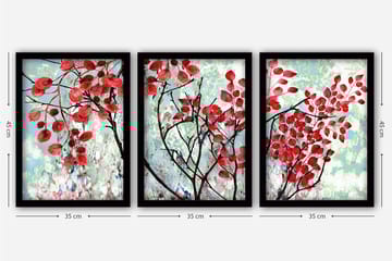 Decorative Framed Painting (3 Pieces) 35x45 - Inredning - Tavlor & posters - Canvastavla