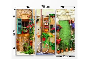 Decorative MDF Painting (3 Pieces) 20x50 - Inredning - Tavlor & posters - Canvastavla