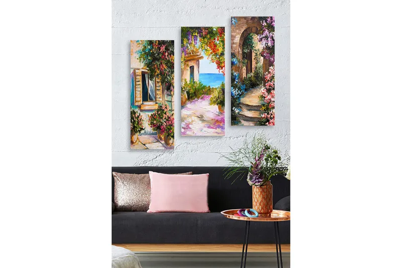 Decorative MDF Painting (3 Pieces) 20x50