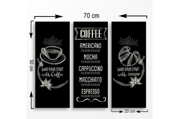 Decorative MDF Painting (3 Pieces) 20x50 - Inredning - Tavlor & posters - Canvastavla