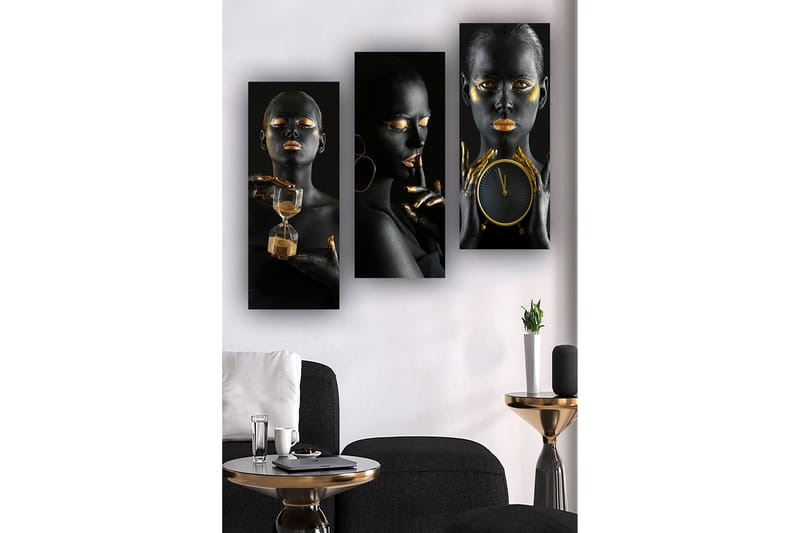 Decorative MDF Painting (3 Pieces) 20x50 - Inredning - Tavlor & posters - Canvastavla