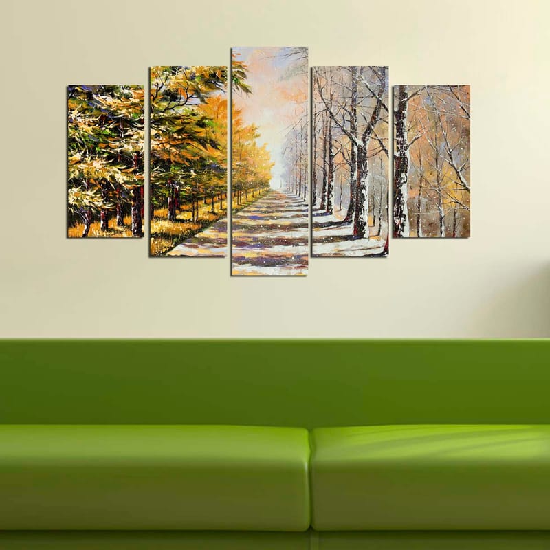 Decorative MDF Painting (5 Pieces) 20x60 - Inredning - Tavlor & posters - Canvastavla