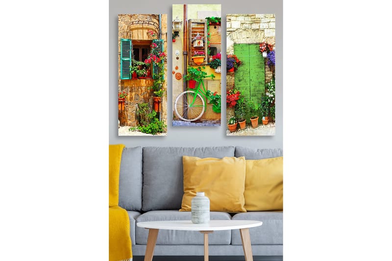 Decorative MDF Painting (3 Pieces) 20x50 - Inredning - Tavlor & posters - Canvastavla