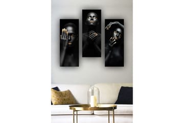 Decorative MDF Painting (3 Pieces) 20x50 - Inredning - Tavlor & posters - Canvastavla