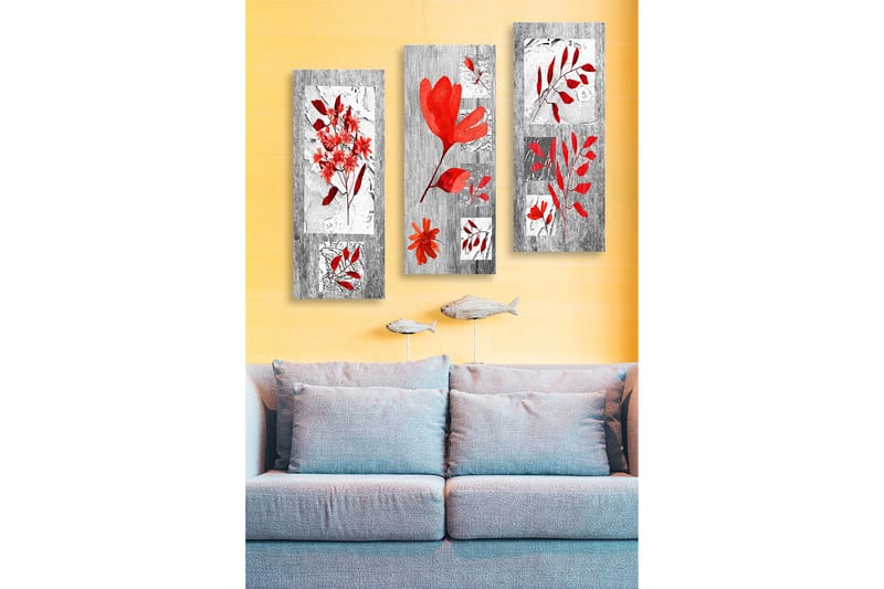 Decorative MDF Painting (3 Pieces) 20x50