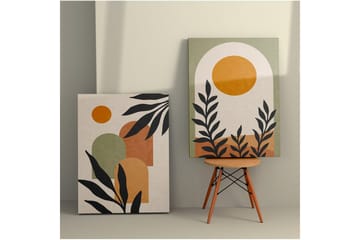 Dekorativt Dorosmålning (2 Stycken) Caldra Flerfärgad Era - Multifärgad - Inredning - Tavlor & posters - Canvastavla