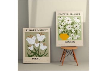 Dekorativt Dorosmålning (2 Stycken) Caldra Multicolor Ostwerwal - Multifärgad - Inredning - Tavlor & posters - Canvastavla