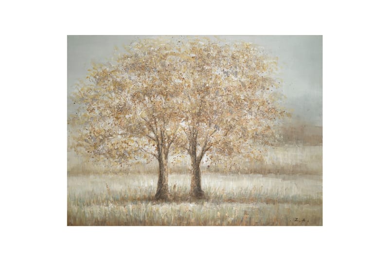 Två träd Oljemålning 90x120cm - Oljemålning