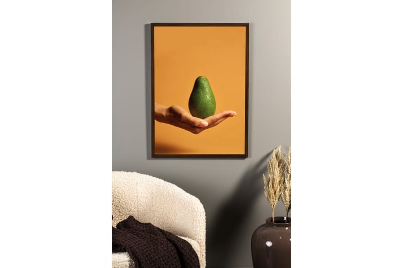 Poster Avocado 50x70 cm - Orange/Grön - Posters & prints