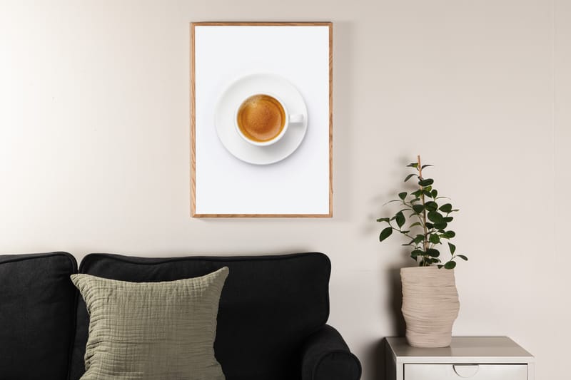 Poster Skimmed coffee 21x30 cm - Brun/Vit - Posters & prints