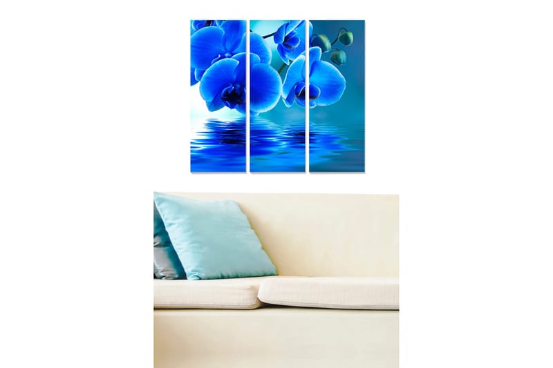 Canvastavla Abstract 3-pack Flerfärgad - 20x50 cm - Inredning - Tavlor & posters - Canvastavla