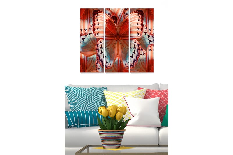 Canvastavla Colorful 3-pack Flerfärgad - 20x50 cm - Inredning - Tavlor & posters - Canvastavla