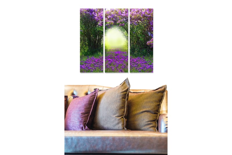 Canvastavla Floral 3-pack Flerfärgad - 20x50 cm - Posters & prints