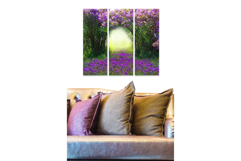 Canvastavla Floral 3-pack Flerfärgad - 20x50 cm - Inredning - Tavlor & posters - Posters & prints