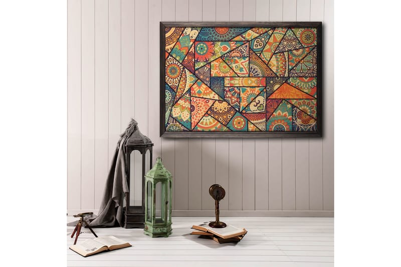 Colourful Mosaic Abstract/Colourful Flerfärgad - 70x50 cm - Posters & prints - Abstrakta posters