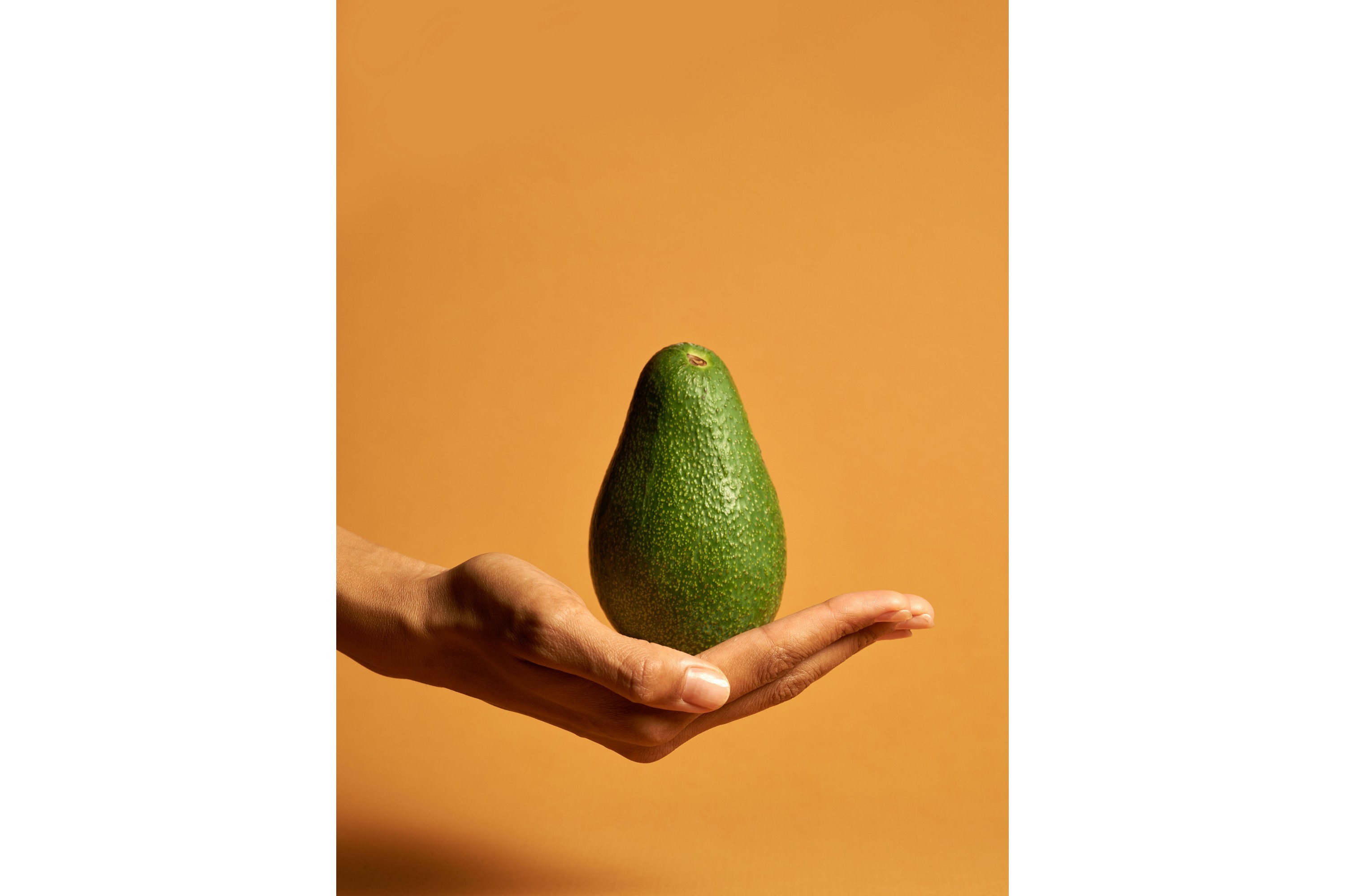 Poster Avocado 30x40 cm Orange/Grön