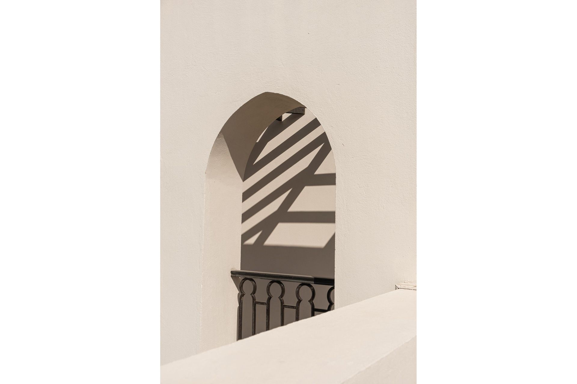 Poster Balcony 30x40 cm - Vit