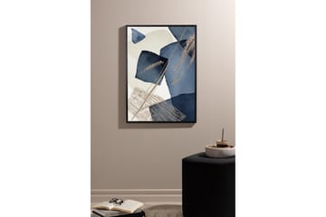 Poster Blue Swirl 21x30 cm - Beige - Inredning - Tavlor & posters - Posters & prints