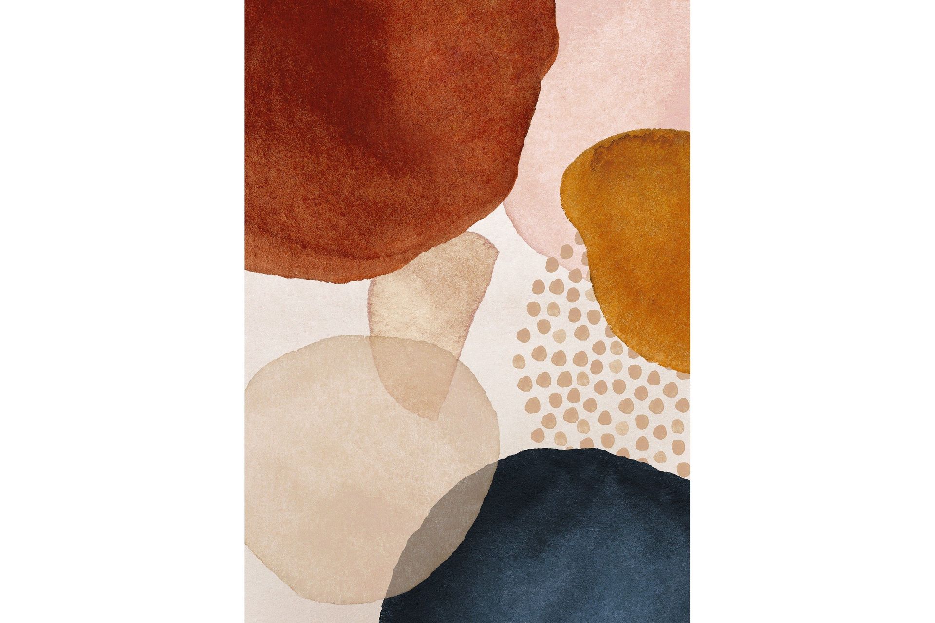 Poster Circles 21x30 cm - Beige