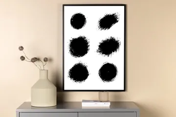 Poster Dots 50x70 cm - Vit - Inredning - Tavlor & posters - Posters & prints