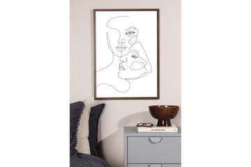 Poster Faces 21x30 cm - Svart/Vit - Inredning - Tavlor & posters - Posters & prints