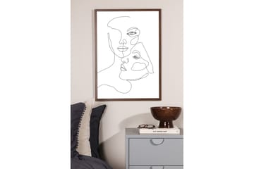 Poster Faces 50x70 cm - Svart/Vit - Inredning - Tavlor & posters - Posters & prints