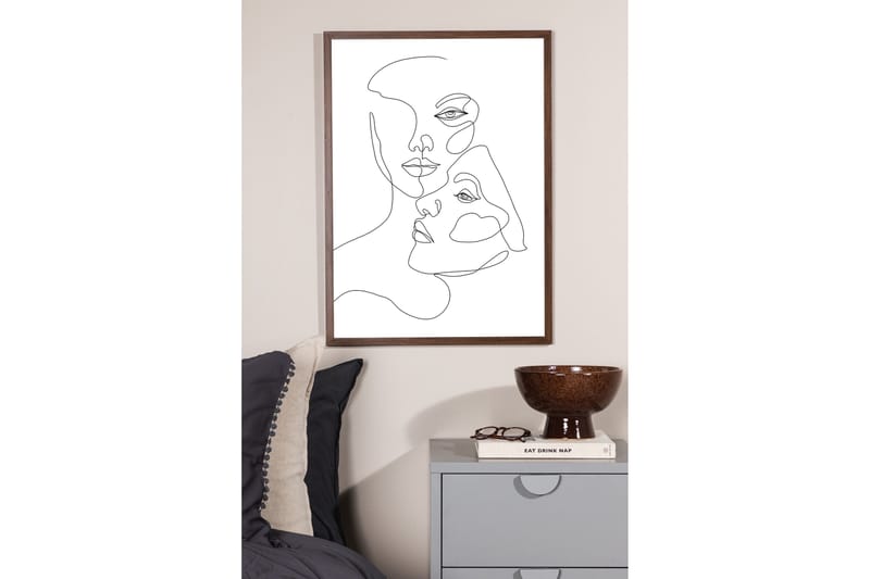 Poster Faces 70x100 cm - Svart/Vit - Inredning - Tavlor & posters - Posters & prints