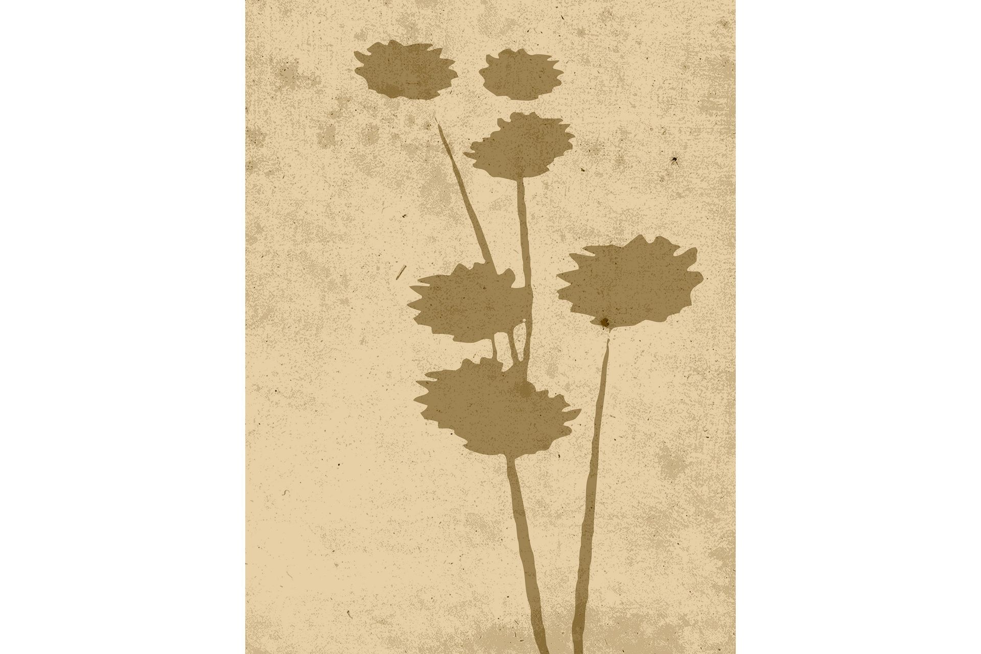 Poster Flower art 30x40 cm - Beige