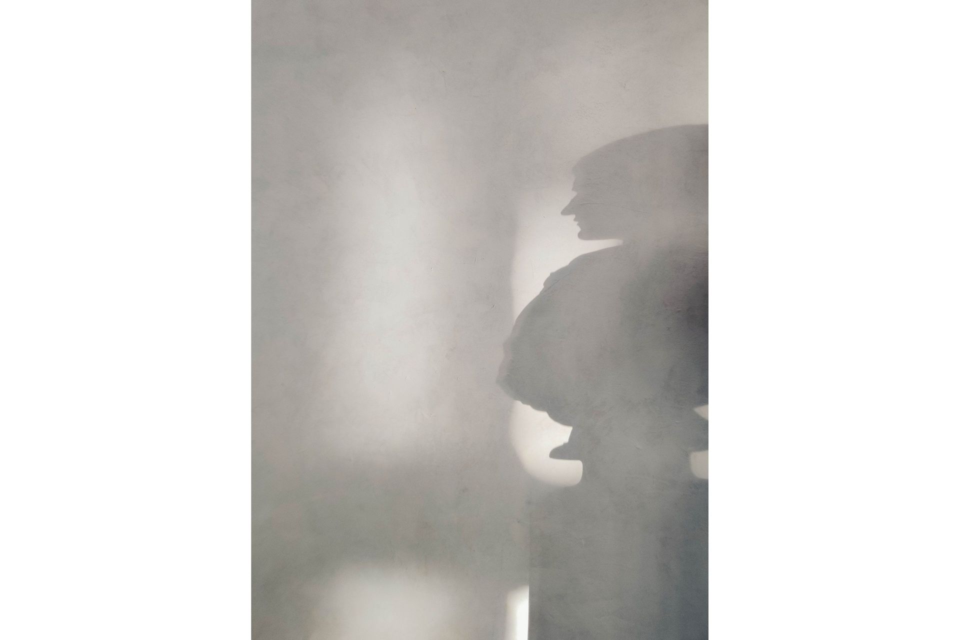 Poster Human shadow 50x70 cm - Vit/Grå