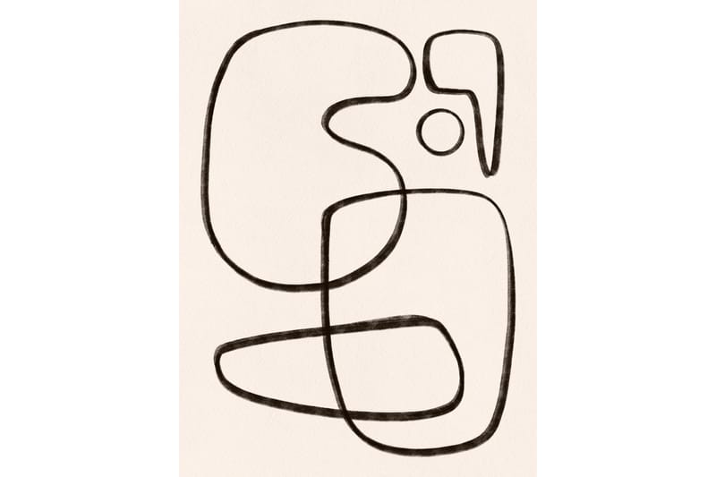 Poster Line art 30x40 cm - Vit/Svart - Inredning - Tavlor & posters - Posters & prints