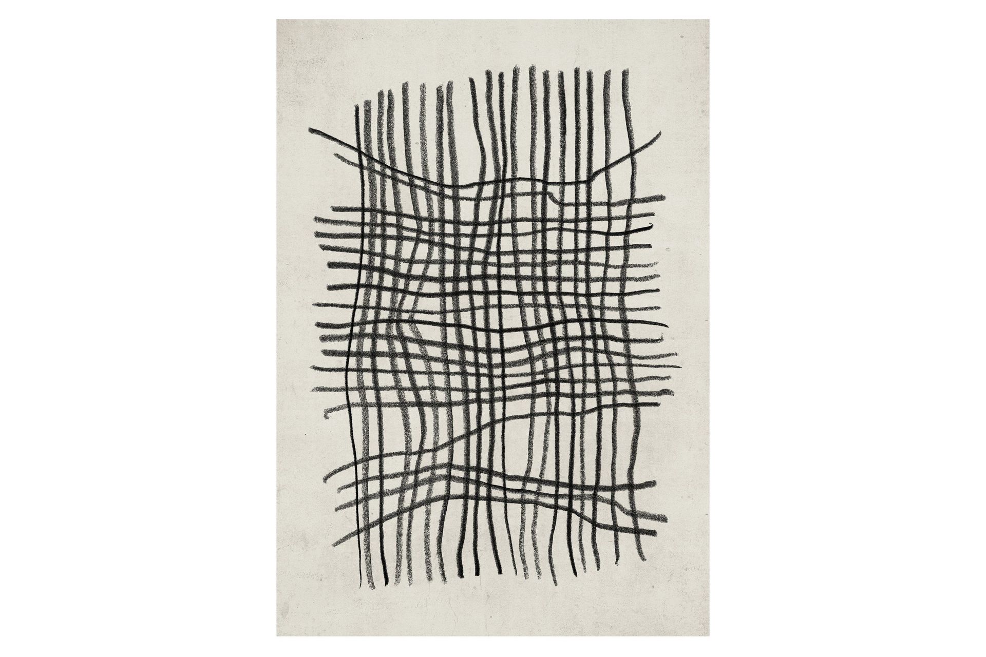 Poster Linework 21x30 cm - Beige/Svart