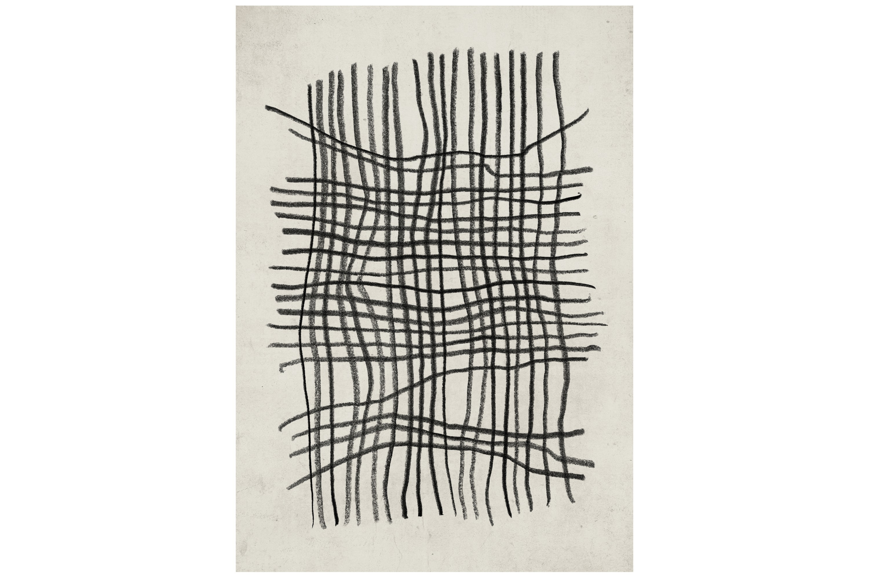 Poster Linework 30x40 cm Beige/Svart