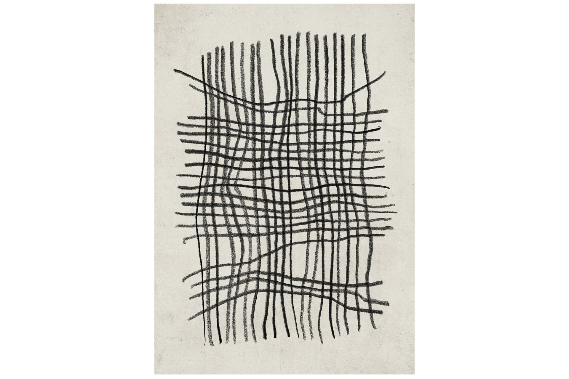 Poster Linework 30x40 cm - Beige/Svart