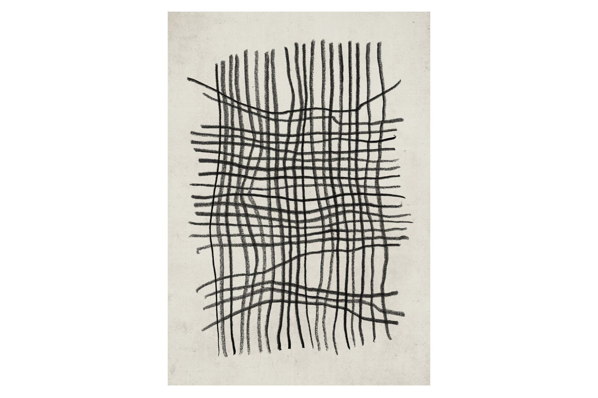 Poster Linework 50x70 cm - Beige/Svart