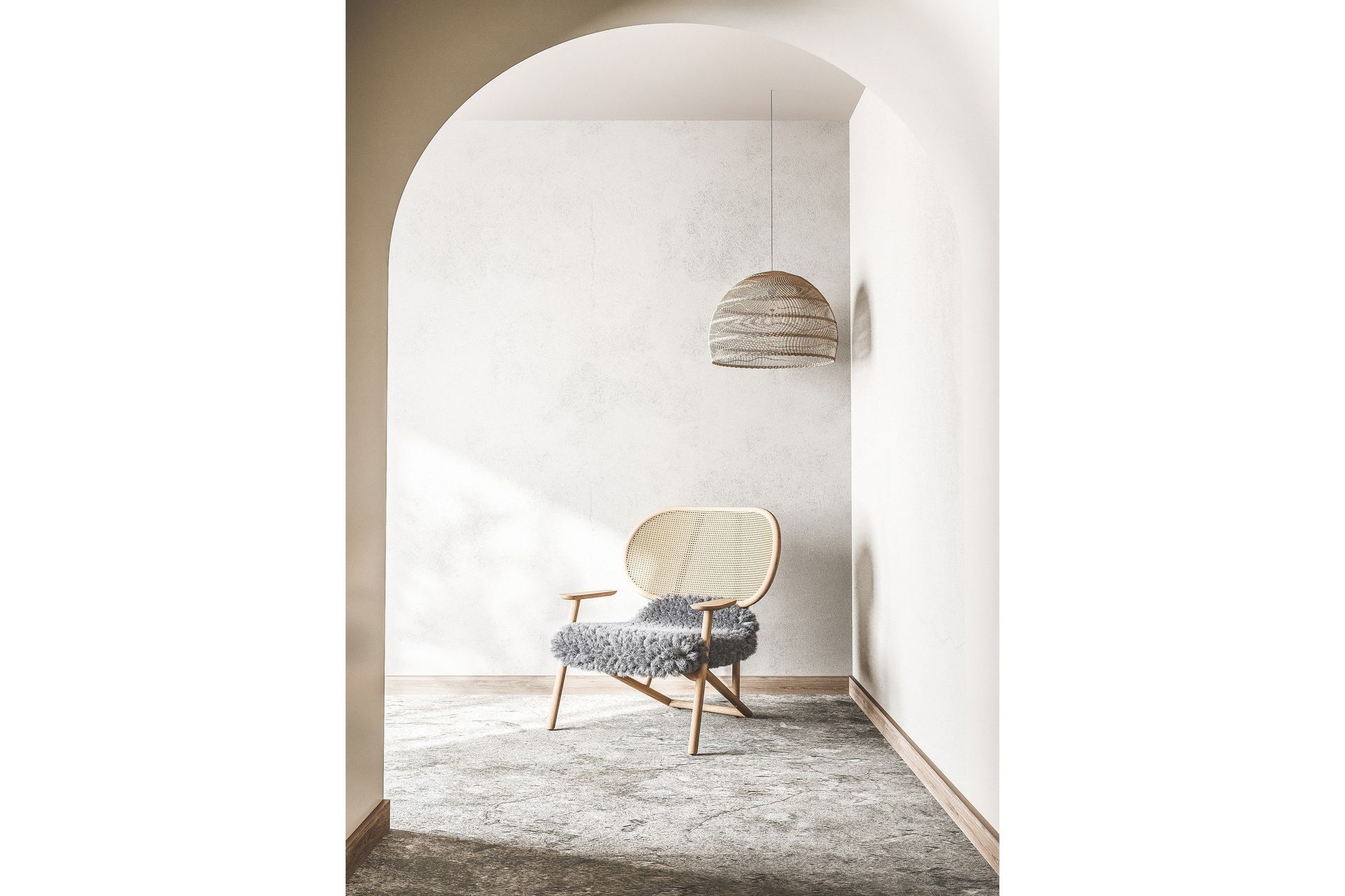 Poster Lounge Chair 70x100 cm - Beige