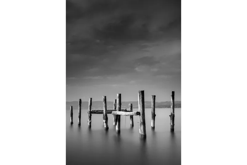 Poster Ocean 21x30 cm, Svart/Vit