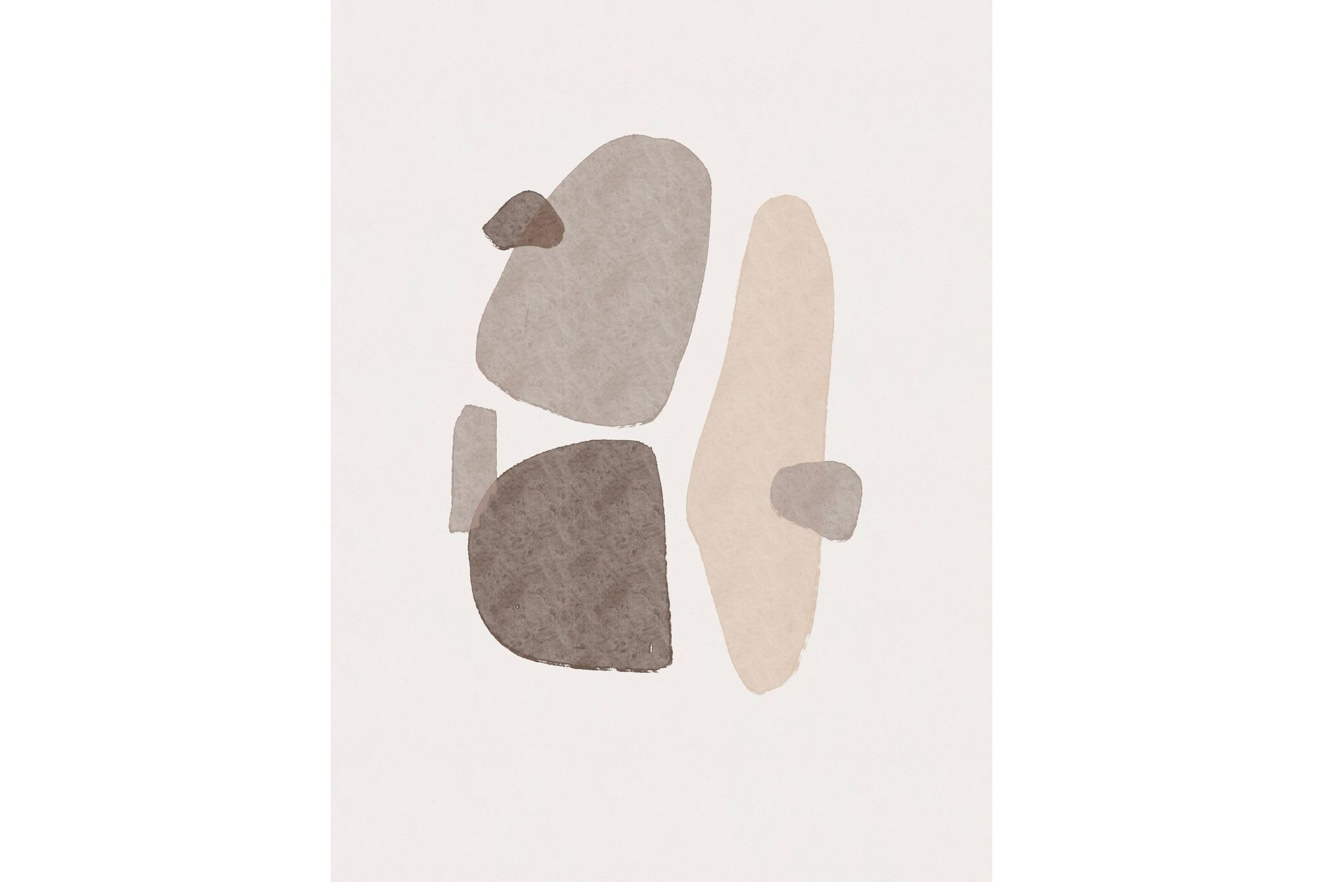 Poster Shapes 30x40 cm - Svart/Vit