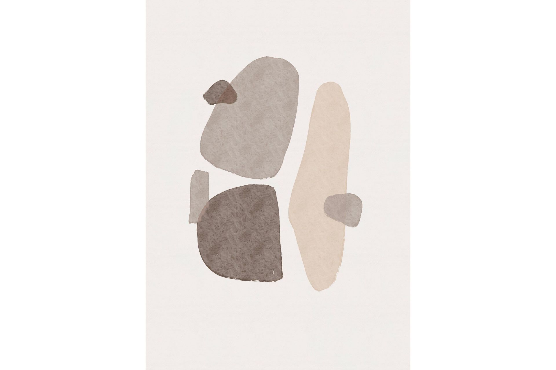 Poster Shapes 50x70 cm - Svart/Vit