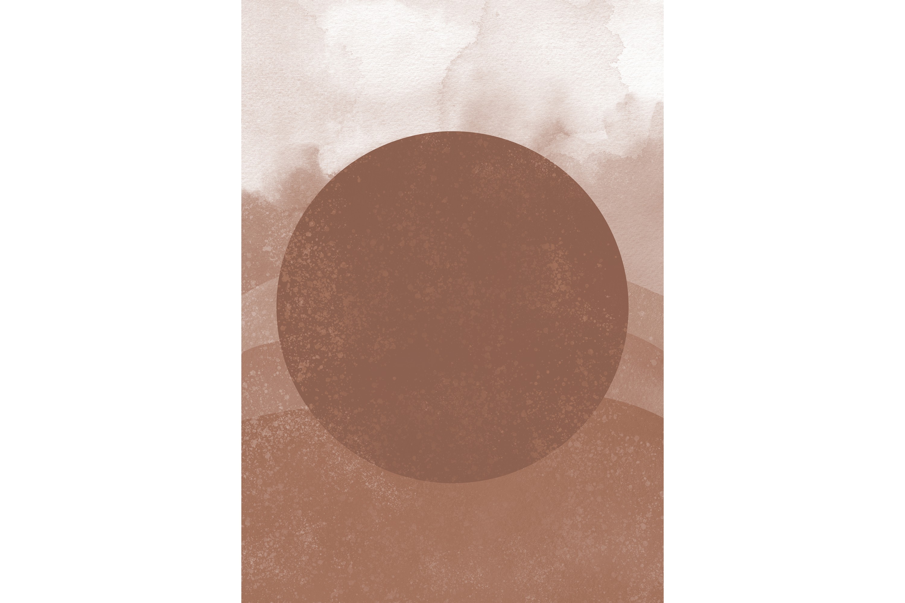 Poster Soft shades 21x30 cm Brun